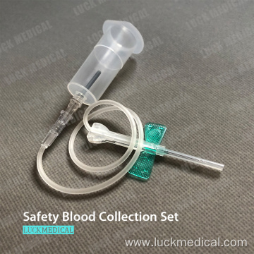 Disposable Safety Blood Collection Set And Holder